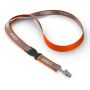 Afneembare polyester keycord met reflecterende overlay