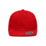 6 Panel Flat Peak Cap red
