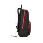 Rugzak met contrasterende ritssluiting Black / Red One Size