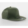 5 PANEL SNAPBACK RAPPER CAP, OLIVE GREEN, One size, BEECHFIELD