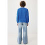 IQONIQ Etosha lichtgewicht gerecycled katoen sweater, royal blue (M)