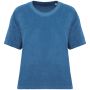 Ecologisch badstof dames T-shirt Riviera Blue XL