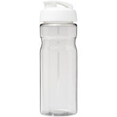 H2O Active® Base 650 ml sportfles met flipcapdeksel - Transparent/Wit