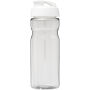 H2O Active® Base 650 ml sportfles met flipcapdeksel - Transparant/Wit