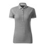 Polo Shirt women's Perfection plain dark grey melange XXL