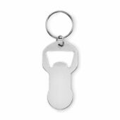 CLAVE - Alu sleutelhanger flesopener - Zilver