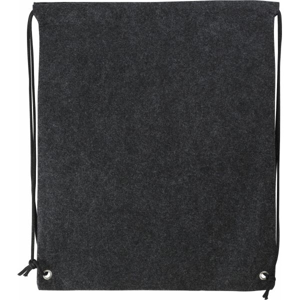 rPET vilten rugzak met trekkoord Maya donkergrijs rPET vilten rugzak met trekkoord Maya donkergrijs
