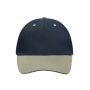 5 Panel Sandwich Cap navy/beige/navy one size