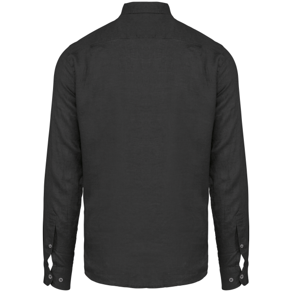 Chemise en lin homme Anthracite Grey XS Chemise en lin homme Anthracite Grey XS