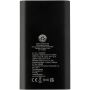 Juice type-C draadloze powerbank van 4000 mAh van gerecycled aluminium - Zwart