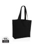 Impact Aware™ re-canvas shopper met vakje 240gsm ongeverfd, zwart