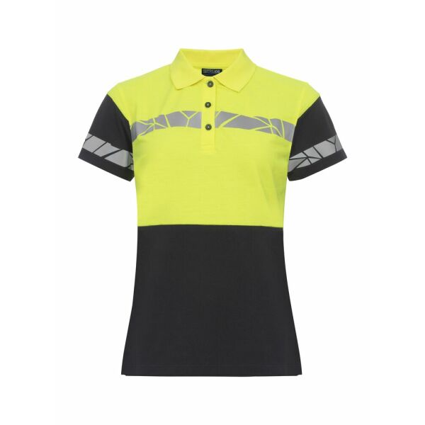 7006 POLO PIQUE LADY PGL Black/Yellow XS 7006 POLO PIQUE LADY PGL Black/Yellow XS