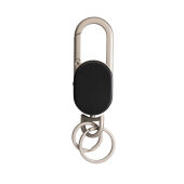 Keyfinder sleutelhanger met wereldwijd lokaliseren en USB C, zwart, grijs