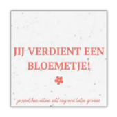 Loofy's Bloeipapierkaart vierkant