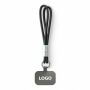 Sleutelhanger & telefoonhouder met koord met leren uiteinde.