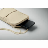 KOROVIN POUCH - Crossbody reistas RPET - Beige
