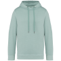 Ecologische uniseks sweater met capuchon French Terry Washed Jade Green 4XL