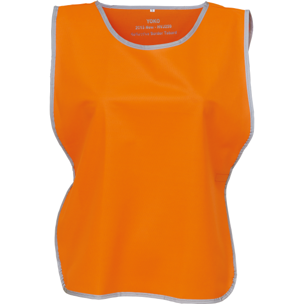 Personalisatie veiligheidshesje met reflecterende rand Orange XXL/3XL Personalisatie veiligheidshesje met reflecterende rand Orange XXL/3XL