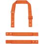 Swap and Pop Customisable Apron Straps, Orange, ONE, Premier