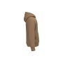 Ecologische uniseks sweater met capuchon Dark camel 3XL