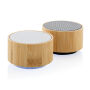 RCS gereycled plastic en bamboe 3W draadloze luidspreker, zwart