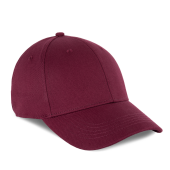 Biologisch katoenen pet met 6 panelen - K-up Gold Label Wine One Size Biologisch katoenen pet met 6 panelen - K-up Gold Label Wine One Size