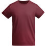 Breda biologisch katoenen kindershirt met korte mouwen - Garnet - 11/12