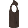 Fleece bodywarmer met binnenkant van sherpa uniseks Chocolate 3XL