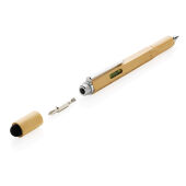 Bamboe 5 in 1 toolpen, bruin