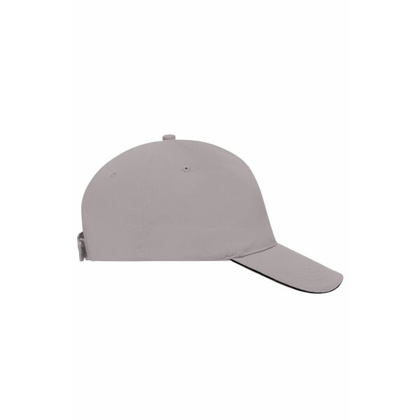 5 Panel Sandwich Cap light grey/black one size 5 Panel Sandwich Cap light grey/black one size