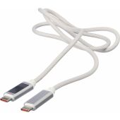 Nylon oplaadkabel Claudia - zwart