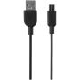 Asama type-C powerbank van 5000 mAh van gerecycled plastic - Zwart