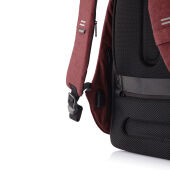 Bobby Hero Regular, anti-diefstal rugzak, rood, zwart
