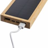 Bamboe zonne-energie powerbank Elz bruin