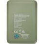 Asama type-C powerbank van 5000 mAh van gerecycled plastic - Heather groen
