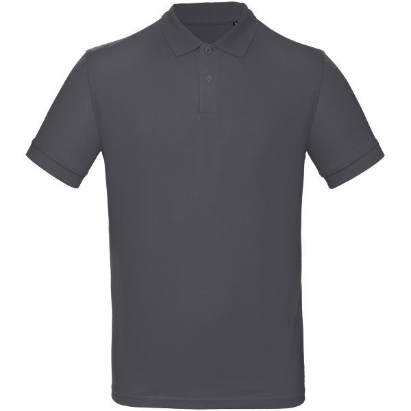 Men's organic polo shirt Dark Grey S Men's organic polo shirt Dark Grey S