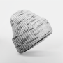 Grof gebreide muts met patch Cloudy Haze One Size