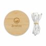 Bamboo 15W Wireless Fast Charger draadloze snellader - wit