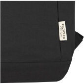 Joey 15,6 inch GRS gerecyclede canvas antidiefstal laptoprugzak 18 l - Zwart
