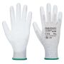 Antistatische PU-Palmhandschoen grey/white XXS