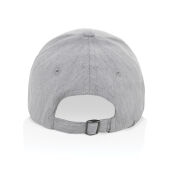 Milo AWARE™ recycled heather 6 paneel cap 200gr, grijs