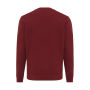 IQONIQ Etosha lichtgewicht gerecycled katoen sweater, bordeauxrood (L)