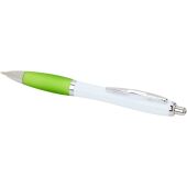 Nash balpen van gerecycled plastic (zwarte inkt) - Limegroen