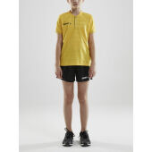 PRO CONTROL BUTTON JERSEY JR YEL/BLA 158