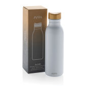 Avira Alcor RCS gerecycled RVS enkelwandige waterfles 600ML, wit