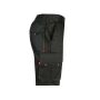 TWO-TONE MULTI-POCKET BERMUDA SHORTS, BLACK/ORANGE, 34, VELILLA