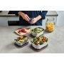 Black+Blum Mealprep Box Set 3 stuks Klein, Middel, Groot, grijs