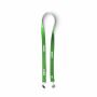 Polyester Pantone-gematchte zeefdruk keycord met 2 clips