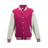 hot pink / white