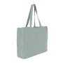 Grote 'evergreen' shopper Washed Green Clay One Size